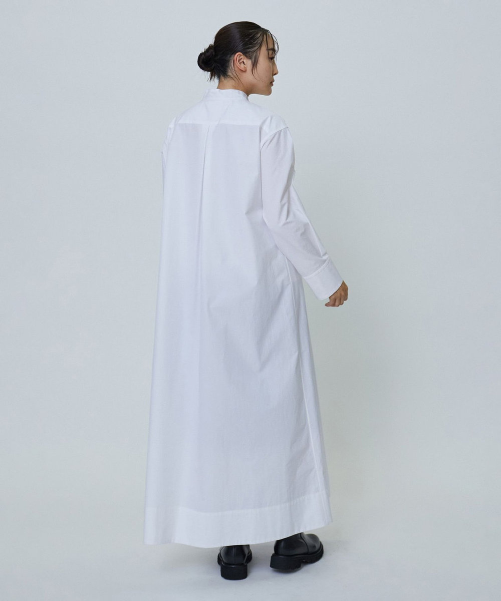 1er Arrondissement コットンタックシャツドレス オフホワイト
