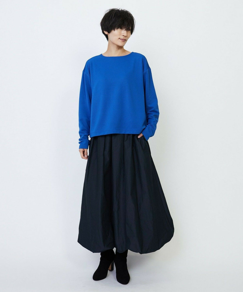 feerique feerique ラッセルピケボートネックプルオーバー ブルー