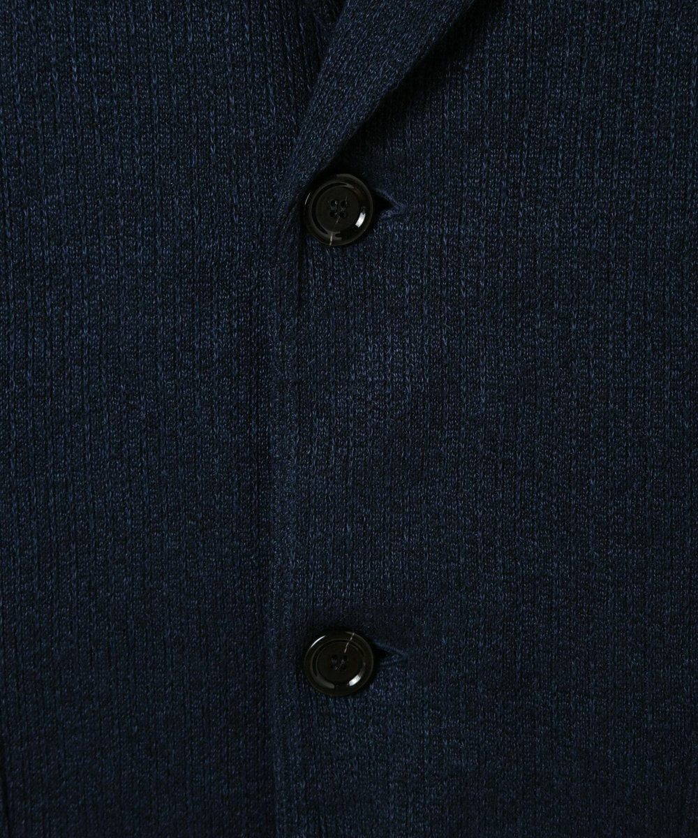 MEN'S BIGI 【LARDINI／ラルディーニ】リネンコットンニットジャケット ネイビー