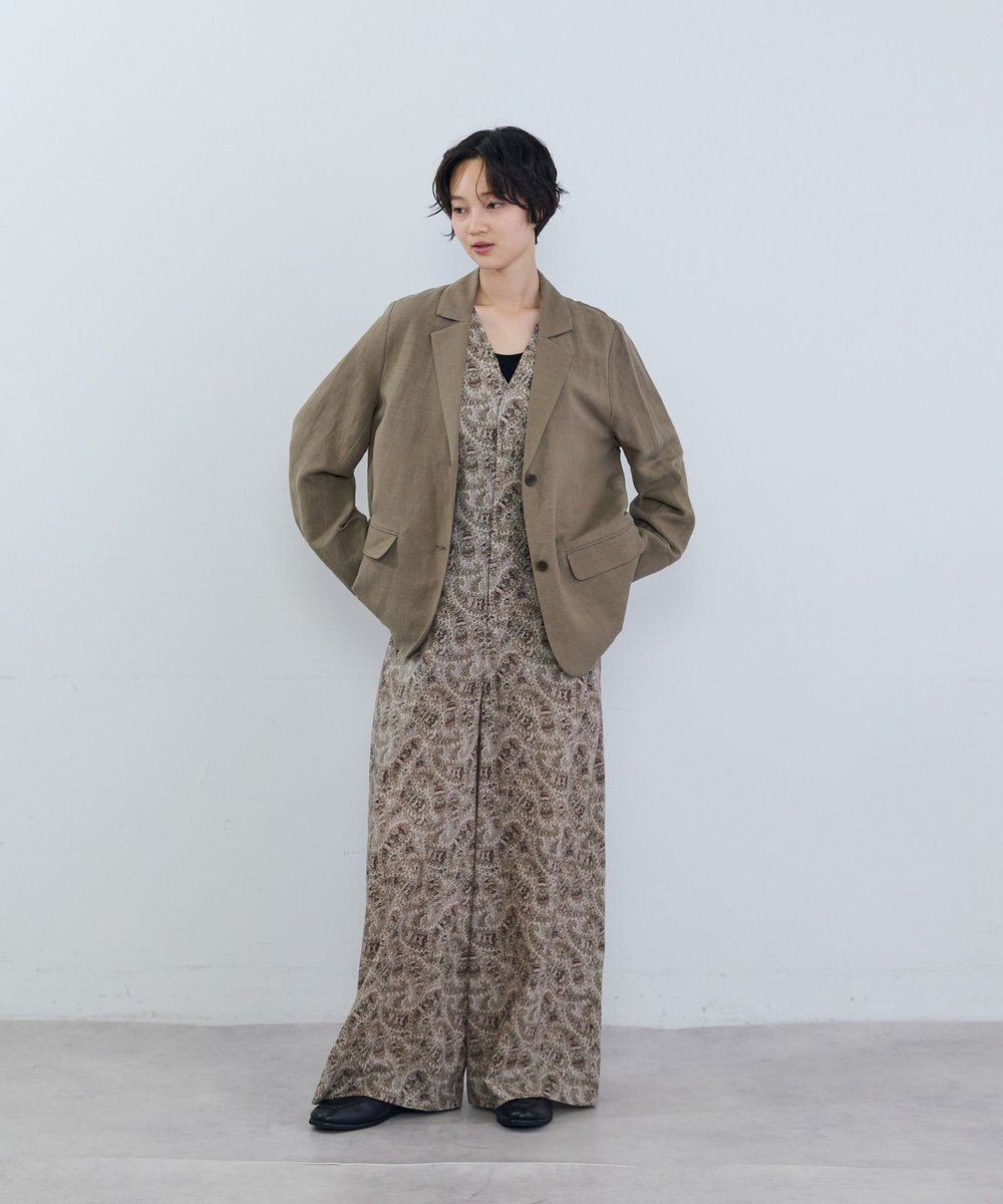 ADIEU TRISTESSE リネンレーヨンジャケット モカ