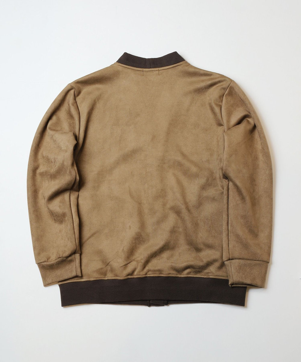 MEN'S BIGI 杢ジャガードニットプリントカーディガン ブラウン