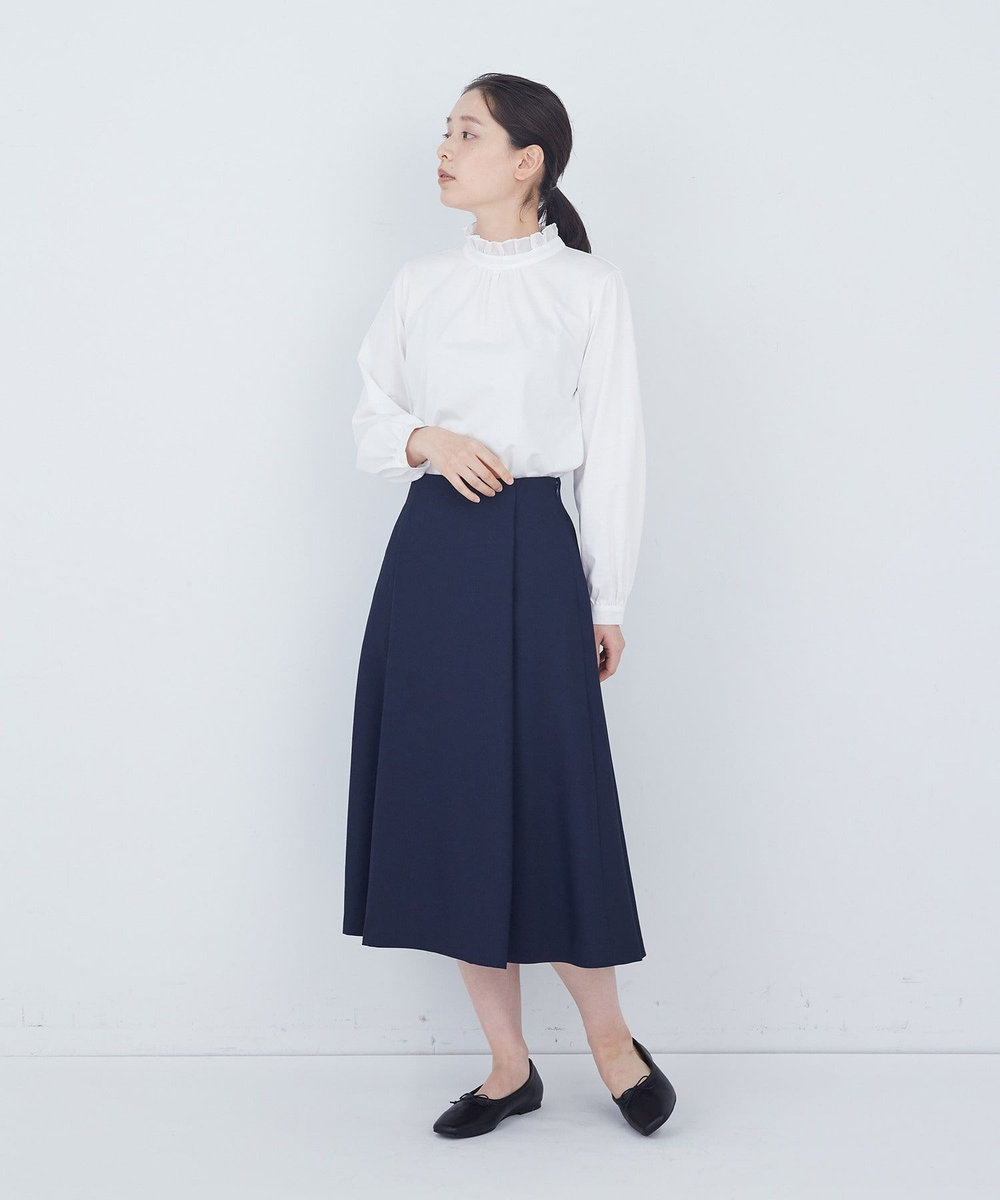 ADIEU TRISTESSE タックフレアースカート ネイビー
