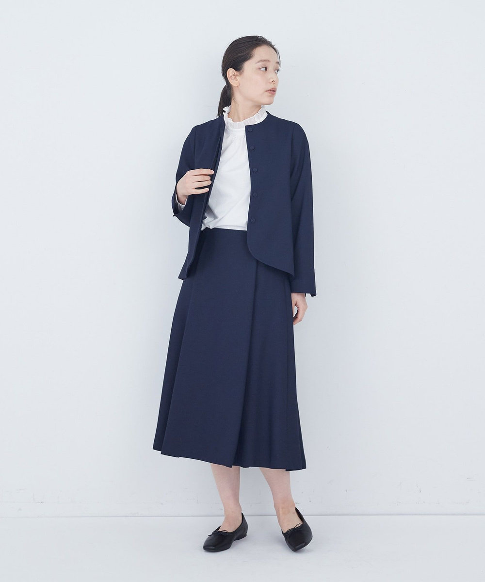 ADIEU TRISTESSE タックフレアースカート ネイビー