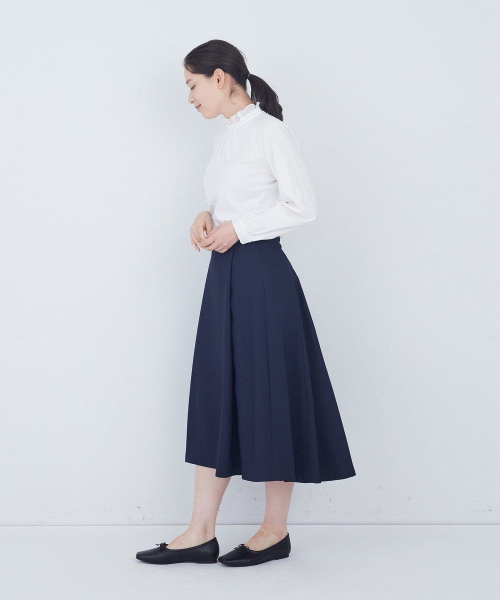 ADIEU TRISTESSE タックフレアースカート ネイビー