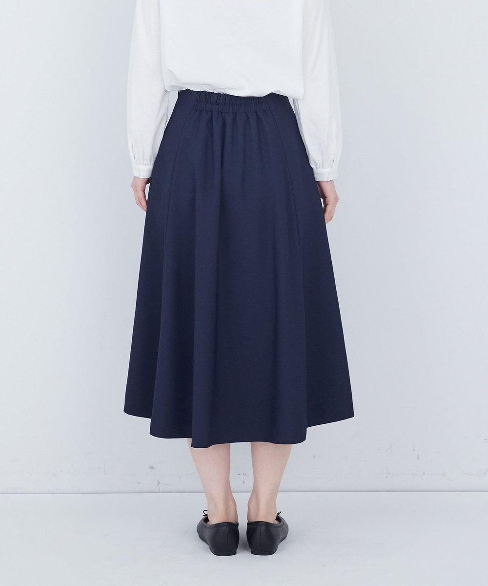 ADIEU TRISTESSE タックフレアースカート ネイビー