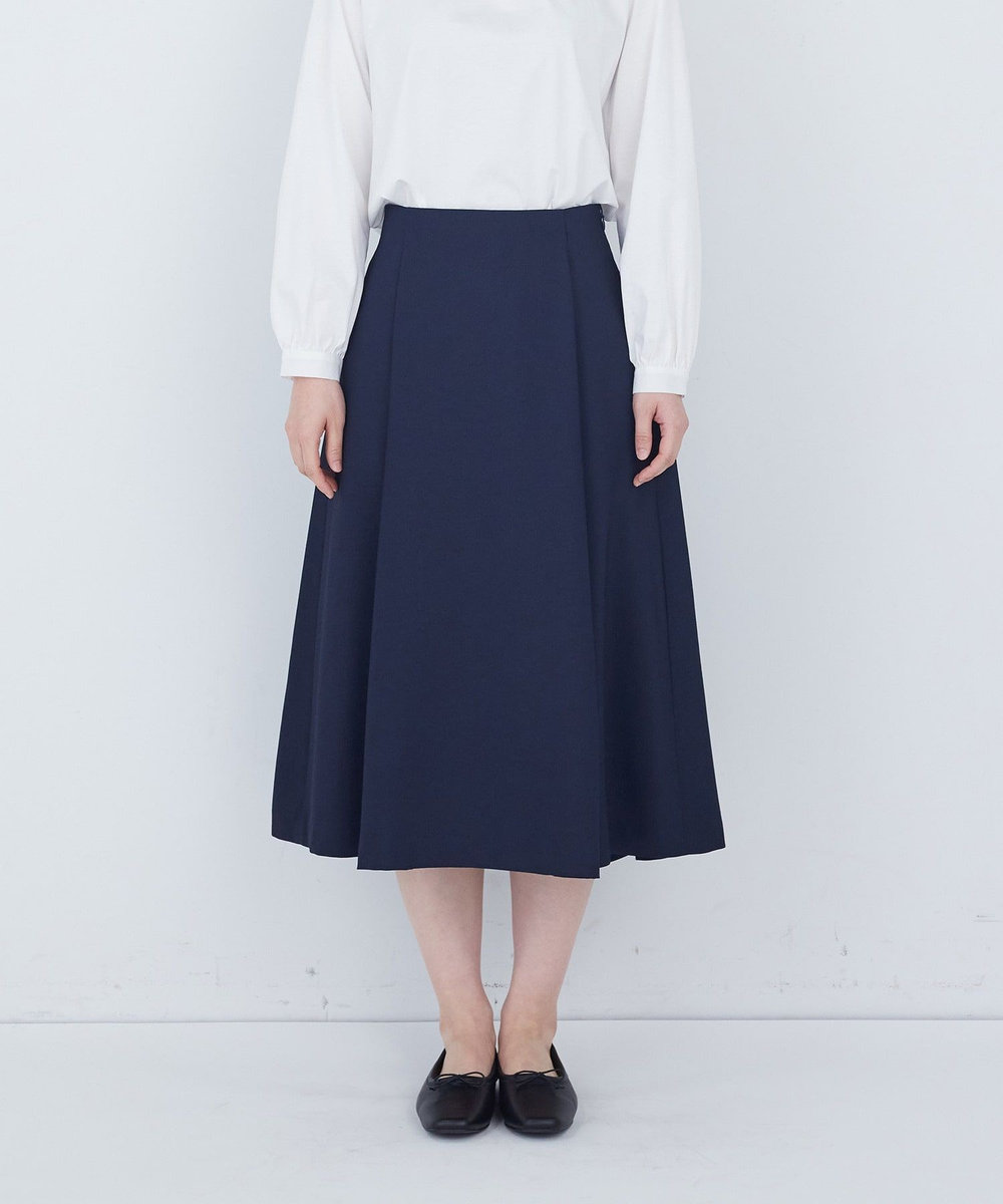 ADIEU TRISTESSE タックフレアースカート ネイビー