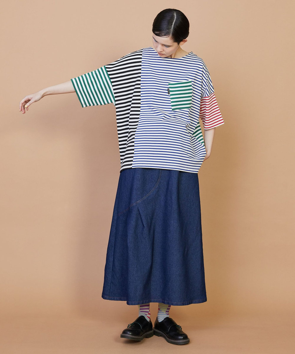 FRAPBOIS クワトロボーダー カットソー マルチ