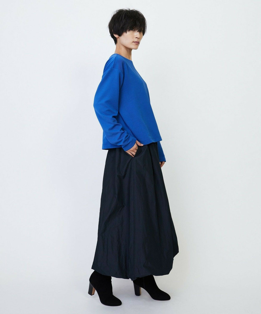 feerique feerique ラッセルピケボートネックプルオーバー ブルー