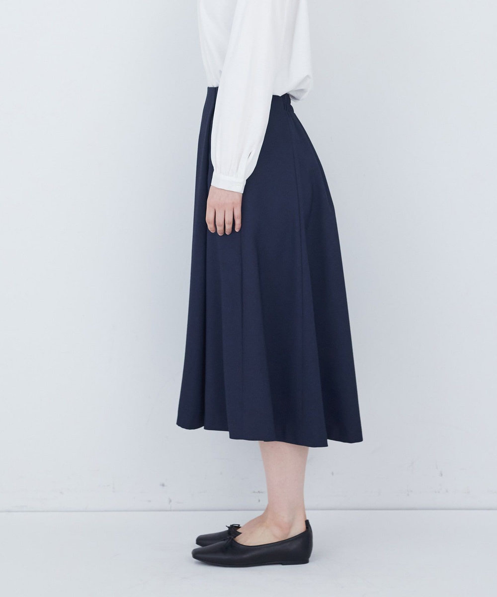 ADIEU TRISTESSE タックフレアースカート ネイビー