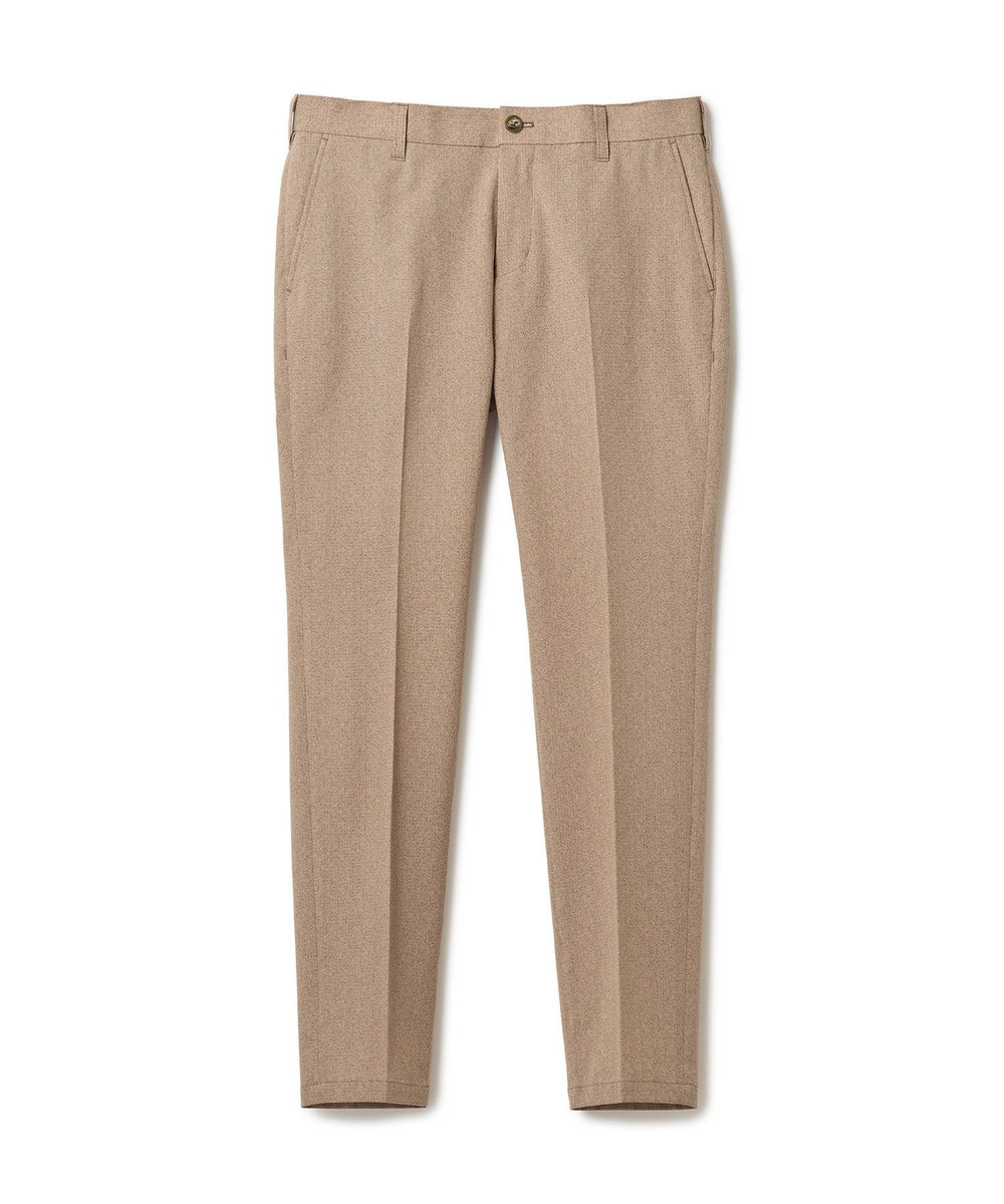 MEN'S BIGI 【ACTIVE TAILOR】Dot Air ヘリンボーン×千鳥格子/デニム柄 セットアップパンツ＜通気性/吸水速乾/ストレッチ＞ ブラウン