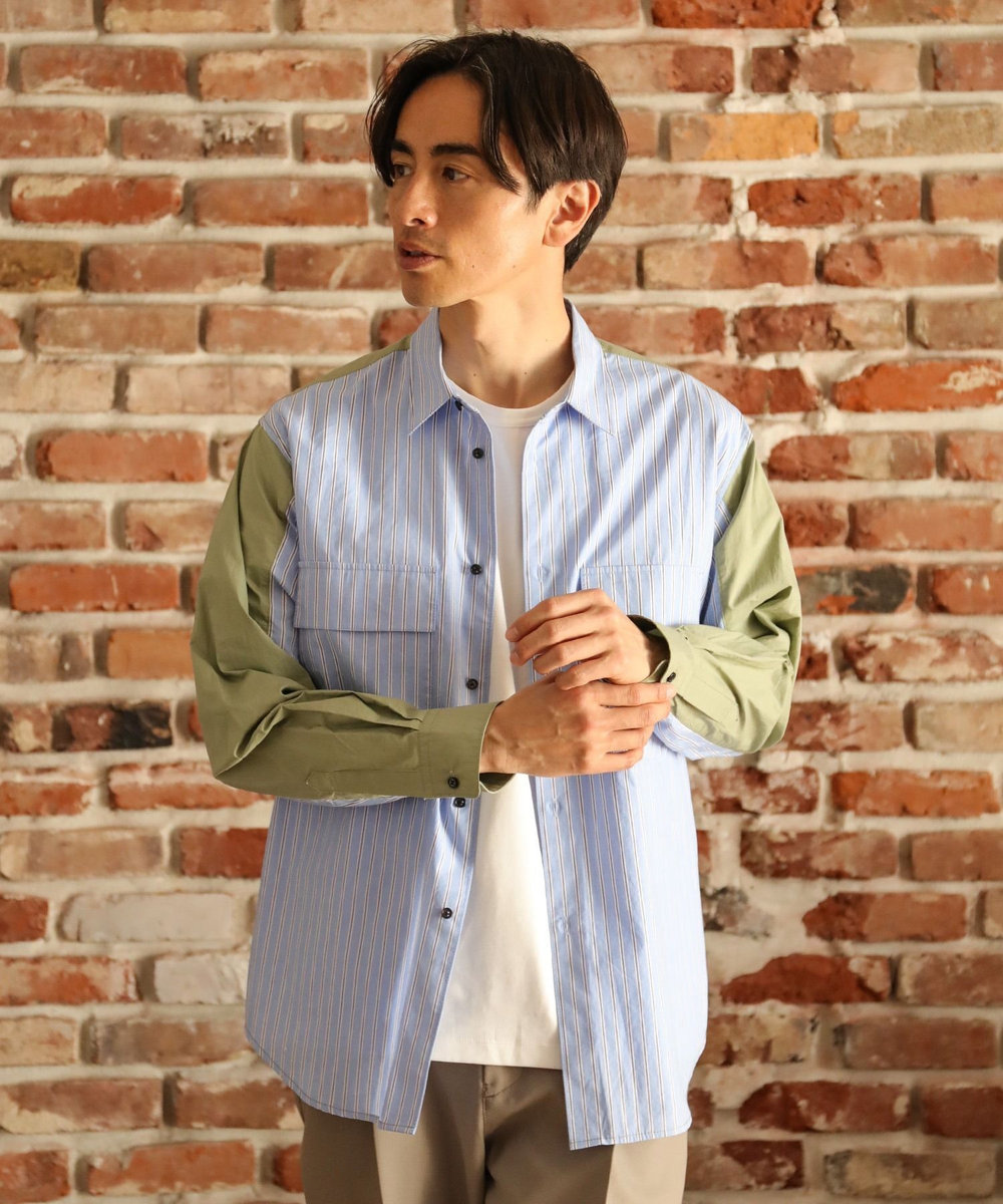 UNION STATION 切り替えCPOシャツ ネイビー