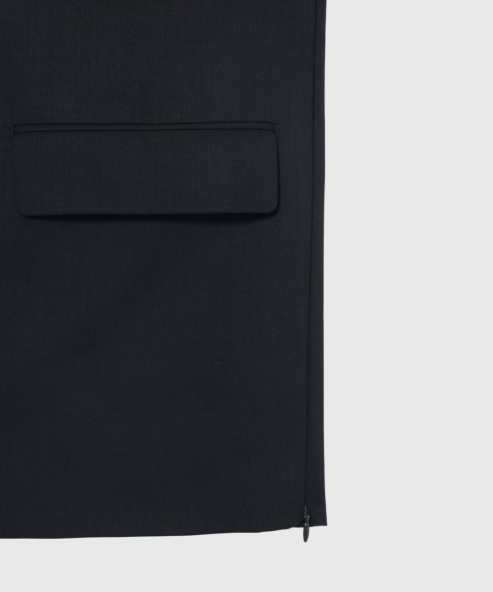 DÉPAREILLÉ WOOL NYLON GABARDINE JACKET / ウールナイロンギャバジンジャケット ネイビー