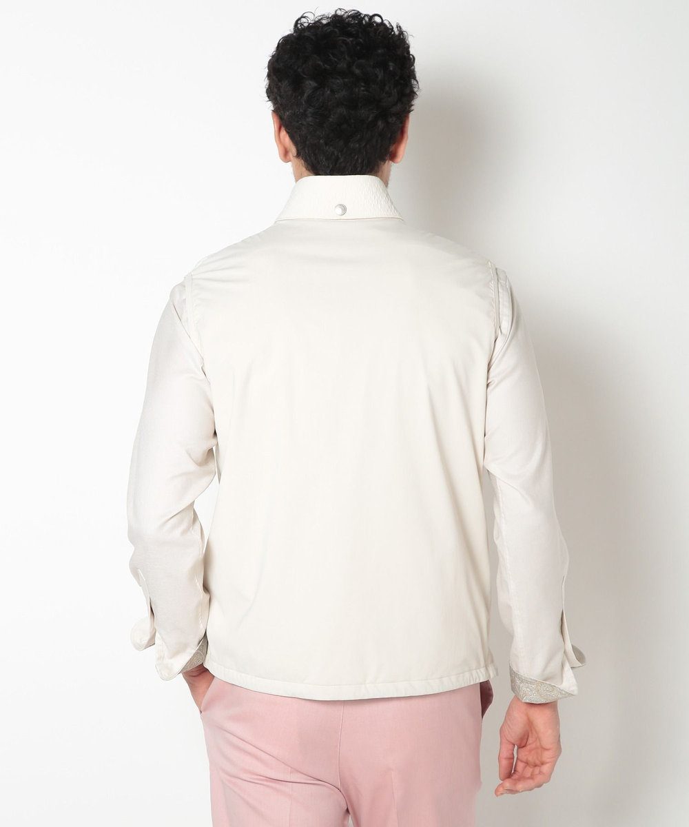 MEN'S BIGI フクレジャカードキルティングベスト ベージュ