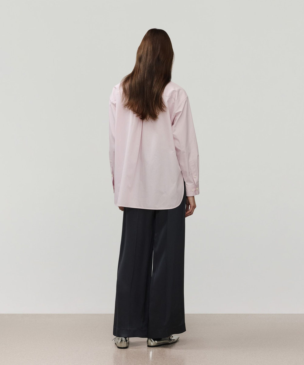 DÉPAREILLÉ SATIN FLARE PANTS / サテンフレアパンツ チャコールグレー