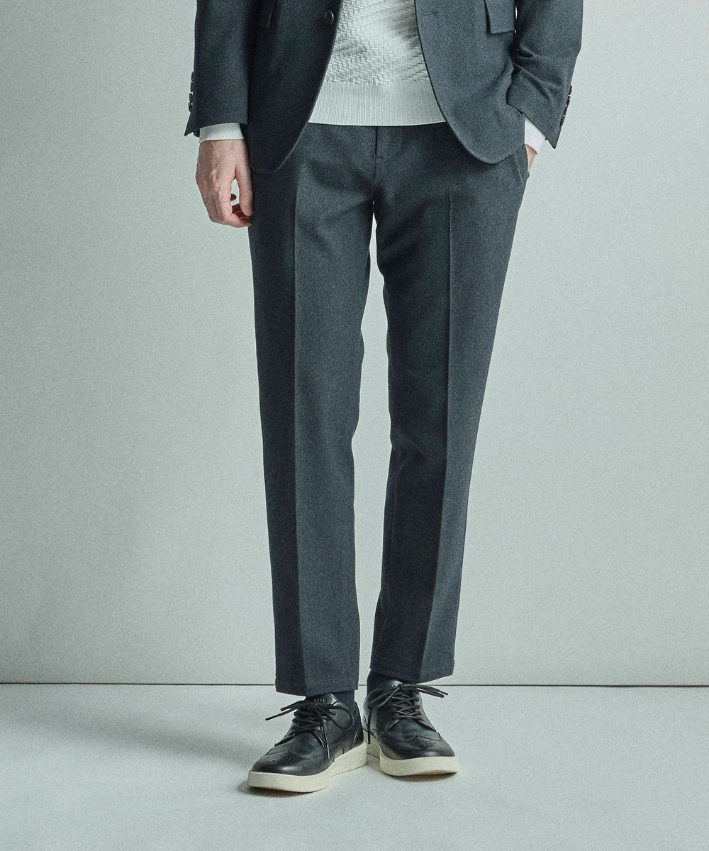 MEN'S BIGI 【COLE HAAN/コール ハーン】別注 ストレッチツイルパンツ＜2WAYストレッチ＞ ネイビー
