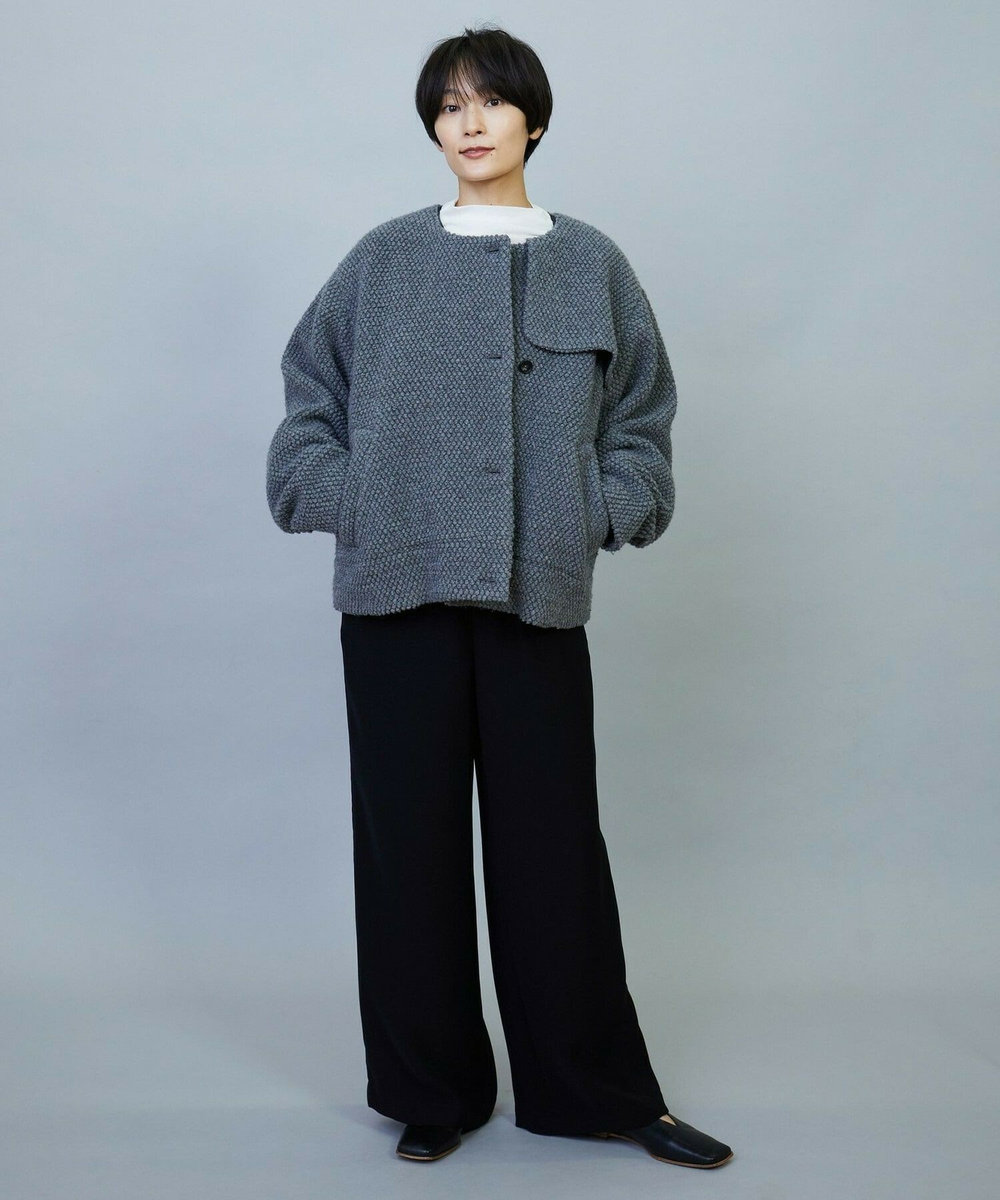 MOGA ［eclat 2024年10月号掲載商品］2WAYダブルクロスイージーワイドパンツ ブラック