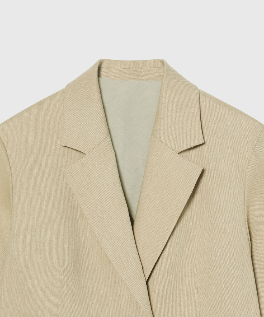 DÉPAREILLÉ VISCORSE LINEN JACKET / ヴィスコースリネンジャケット ベージュ