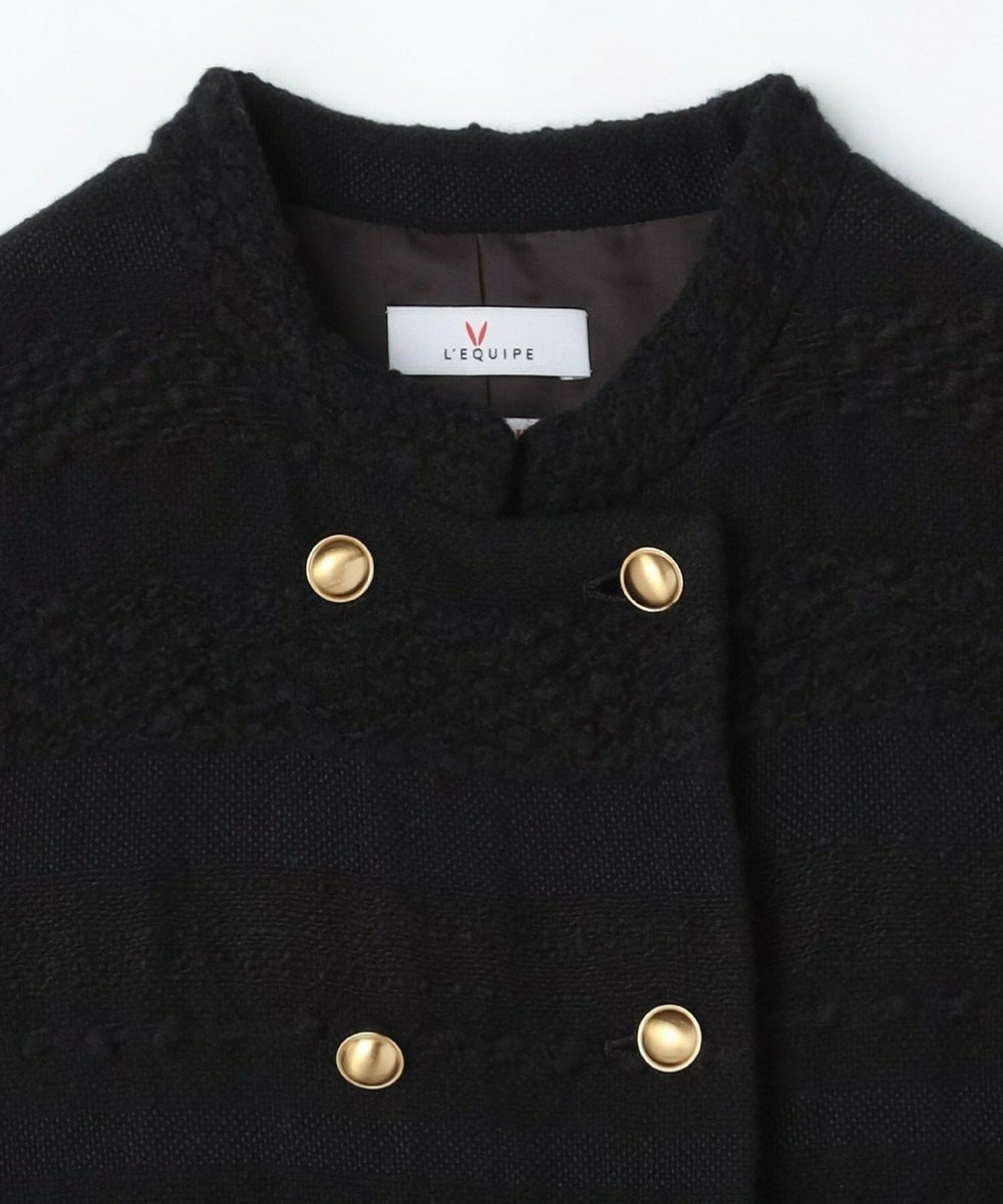 L'EQUIPE COUTURIER ロービングボーダーツイードジレ ブラック
