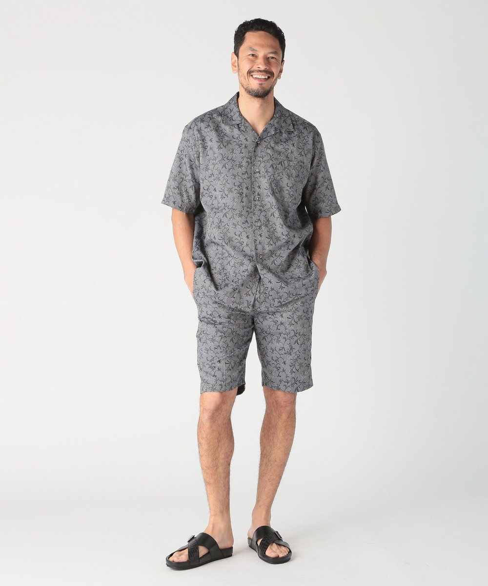 MEN'S BIGI ジャガードハーフパンツ ライトグレー
