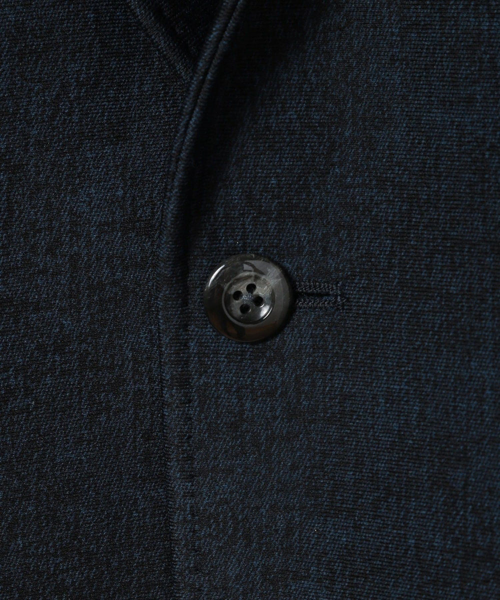 MEN'S BIGI 【ACTIVE TAILOR】ヒートパフォーマーツイード調プリントジャケット（セットアップ対応） ネイビー