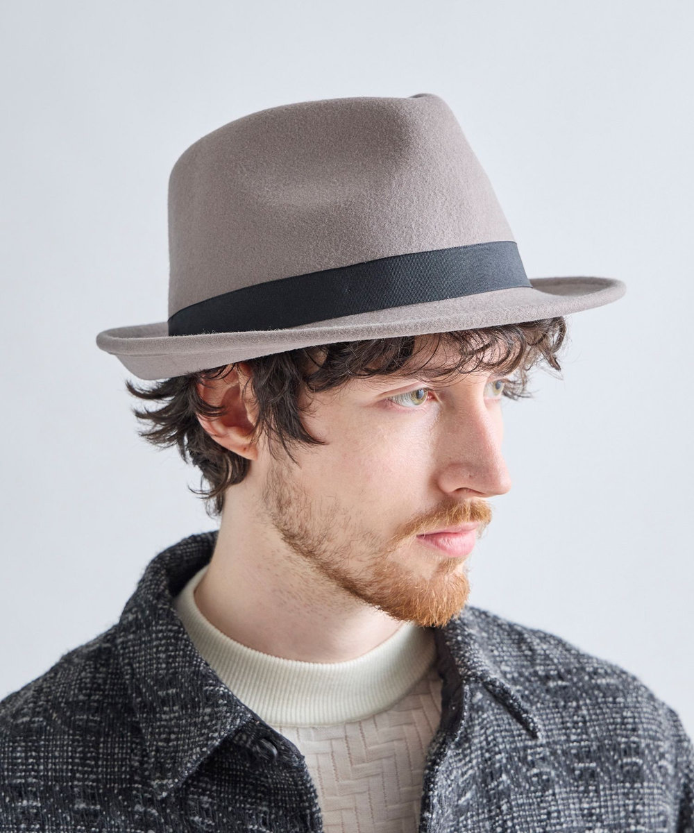 MEN'S BIGI RUBEN 中折れスタイリッシュハット グレー系その他