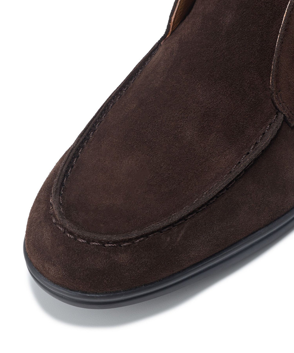 MEN'S BIGI スエードチャッカスリッポンブーツ ブラウン