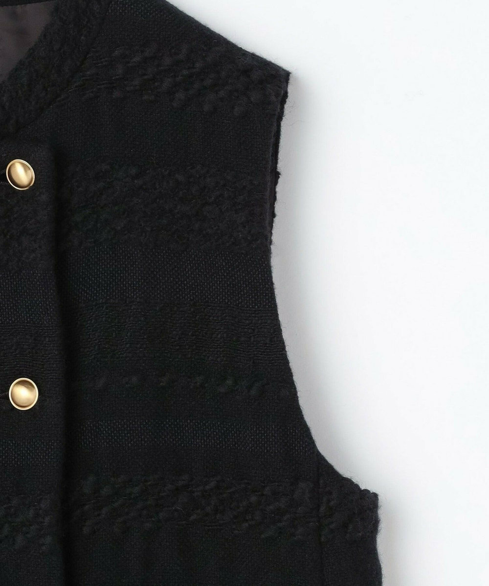 L'EQUIPE COUTURIER ロービングボーダーツイードジレ ブラック