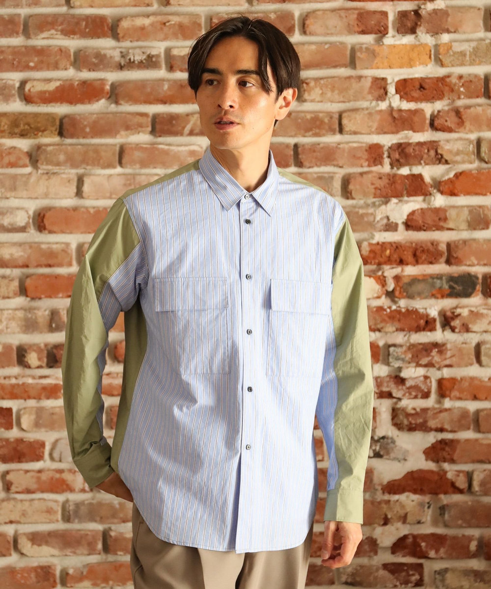 UNION STATION 切り替えCPOシャツ ネイビー
