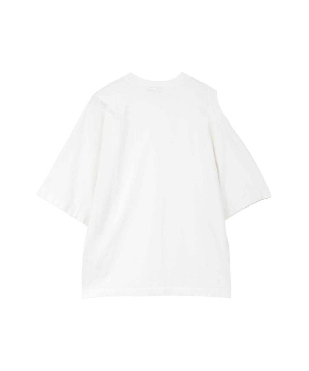 1er Arrondissement ＜AGOLDE （エーゴールドイー）＞ショルダーカットTシャツ ホワイト