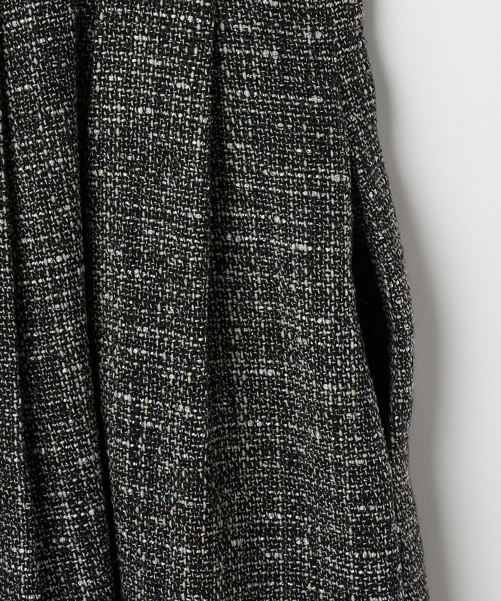 DÉPAREILLÉ LAME TWEED JUMPER SKIRT / ラメツィードジャンパースカート ブラック