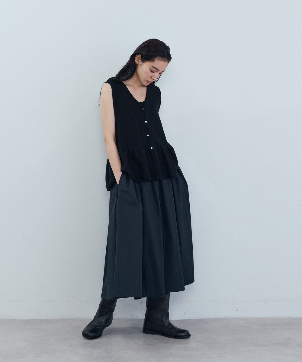 ADIEU TRISTESSE ガーターペプラムベスト ブラック