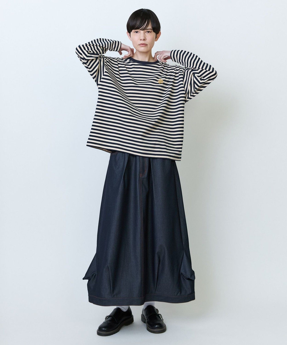 FRAPBOIS パークボーダーL/S Tシャツ2 ネイビー