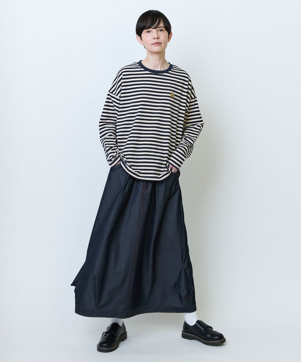FRAPBOIS パークボーダーL/S Tシャツ2 ネイビー