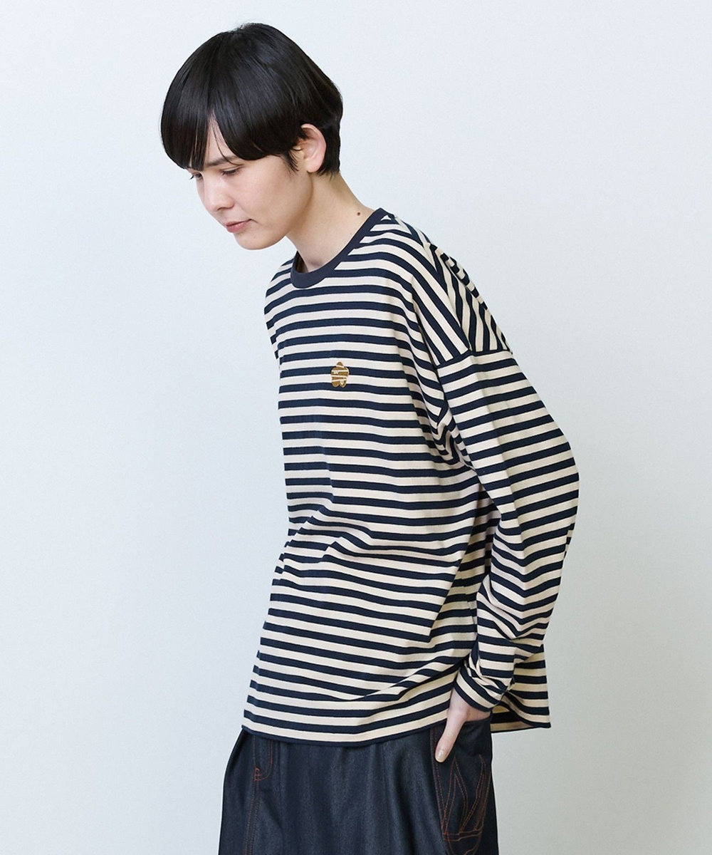 FRAPBOIS パークボーダーL/S Tシャツ2 ネイビー