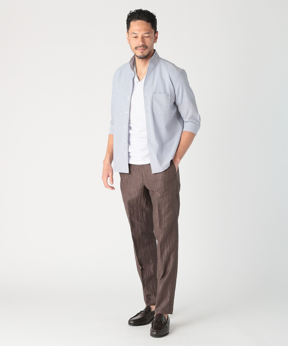MEN'S BIGI スラブタック天竺素材Tシャツ＜吸水速乾＞ ホワイト