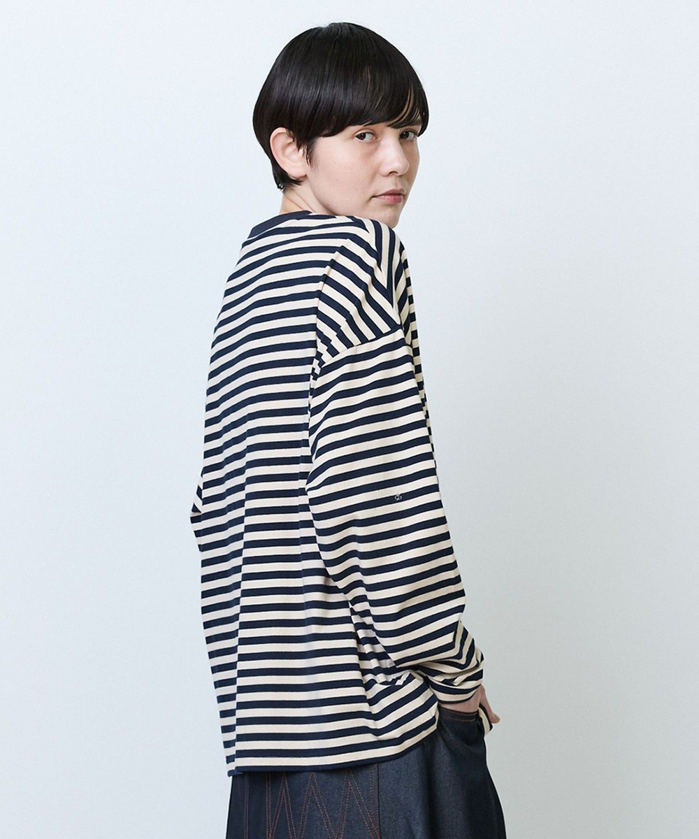 FRAPBOIS パークボーダーL/S Tシャツ2 ネイビー