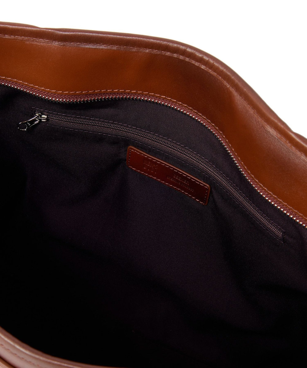 MEN'S BIGI 【SEEKER/シーカー】別注 ムラレザー2wayトート&ショルダーバッグ キャメル