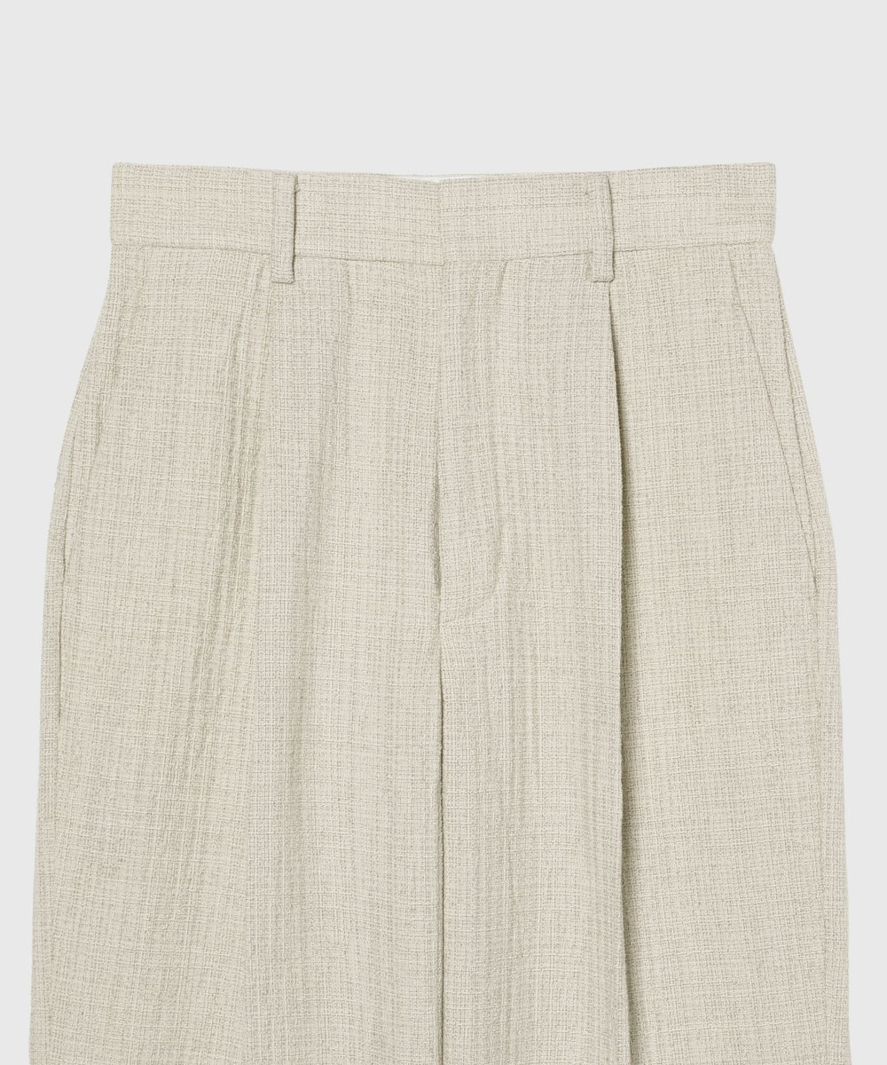 DÉPAREILLÉ SLUB TWEED PANTS / スラブツィードパンツ ベージュ