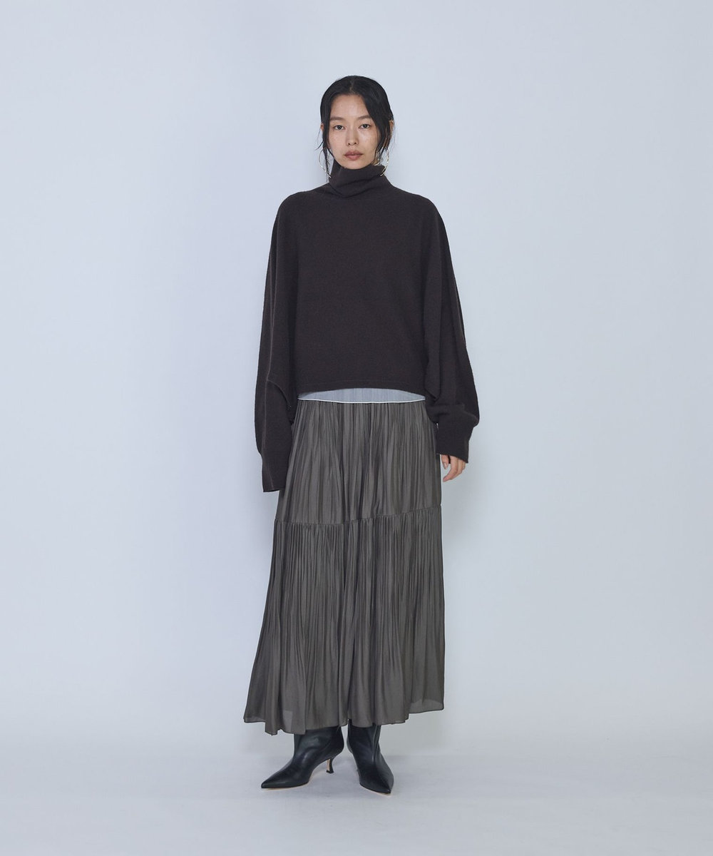 1er Arrondissement ティアードスカート カーキ