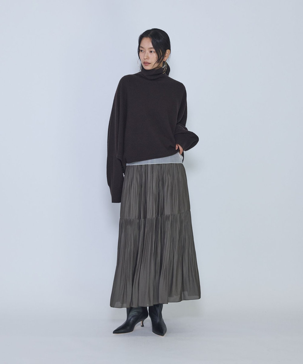 1er Arrondissement ティアードスカート カーキ
