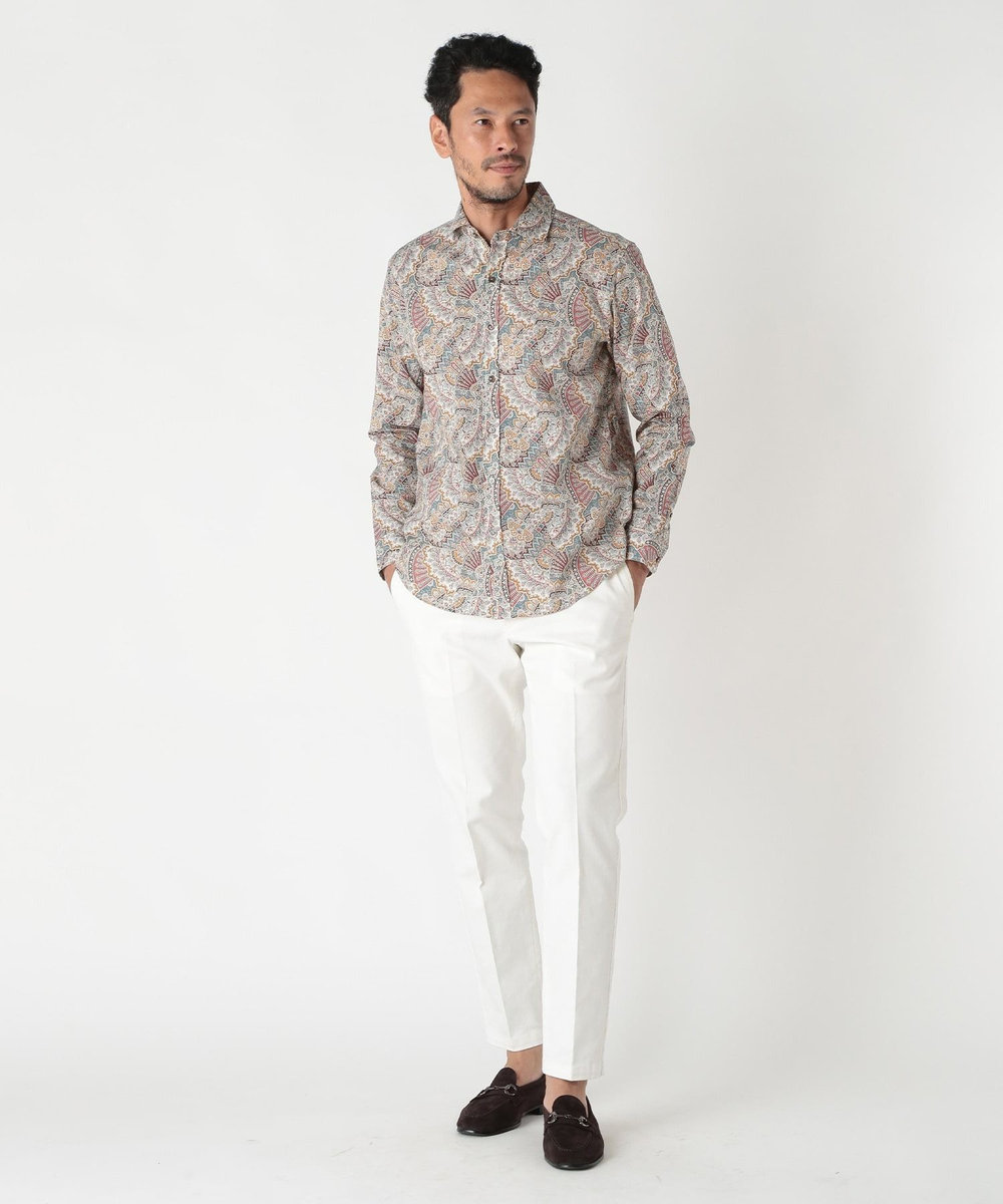 MEN'S BIGI 【LIBERTY/リバティー】リトールドプリントシャツ ピンク系その他