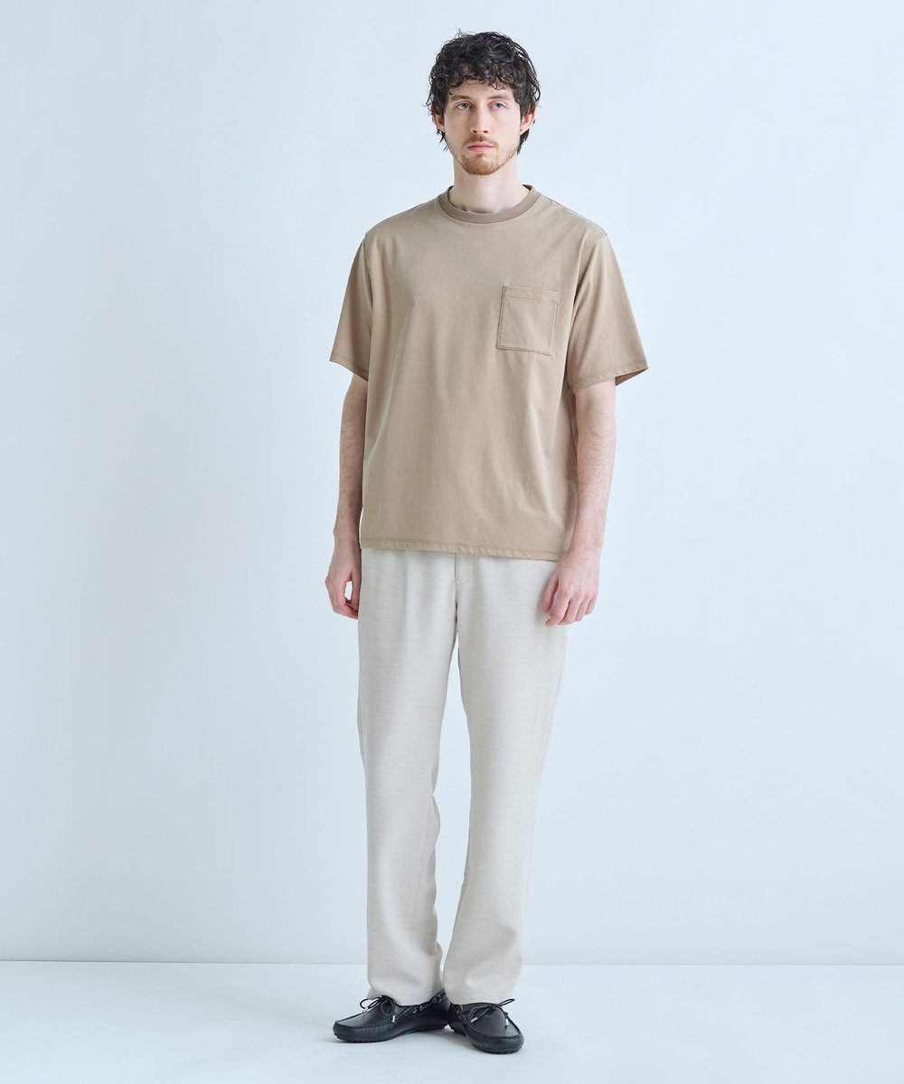 MEN'S BIGI Reflaxスラブオックスパンツ＜ストレッチ/イージーケア/吸汗性/通気性＞ ベージュ