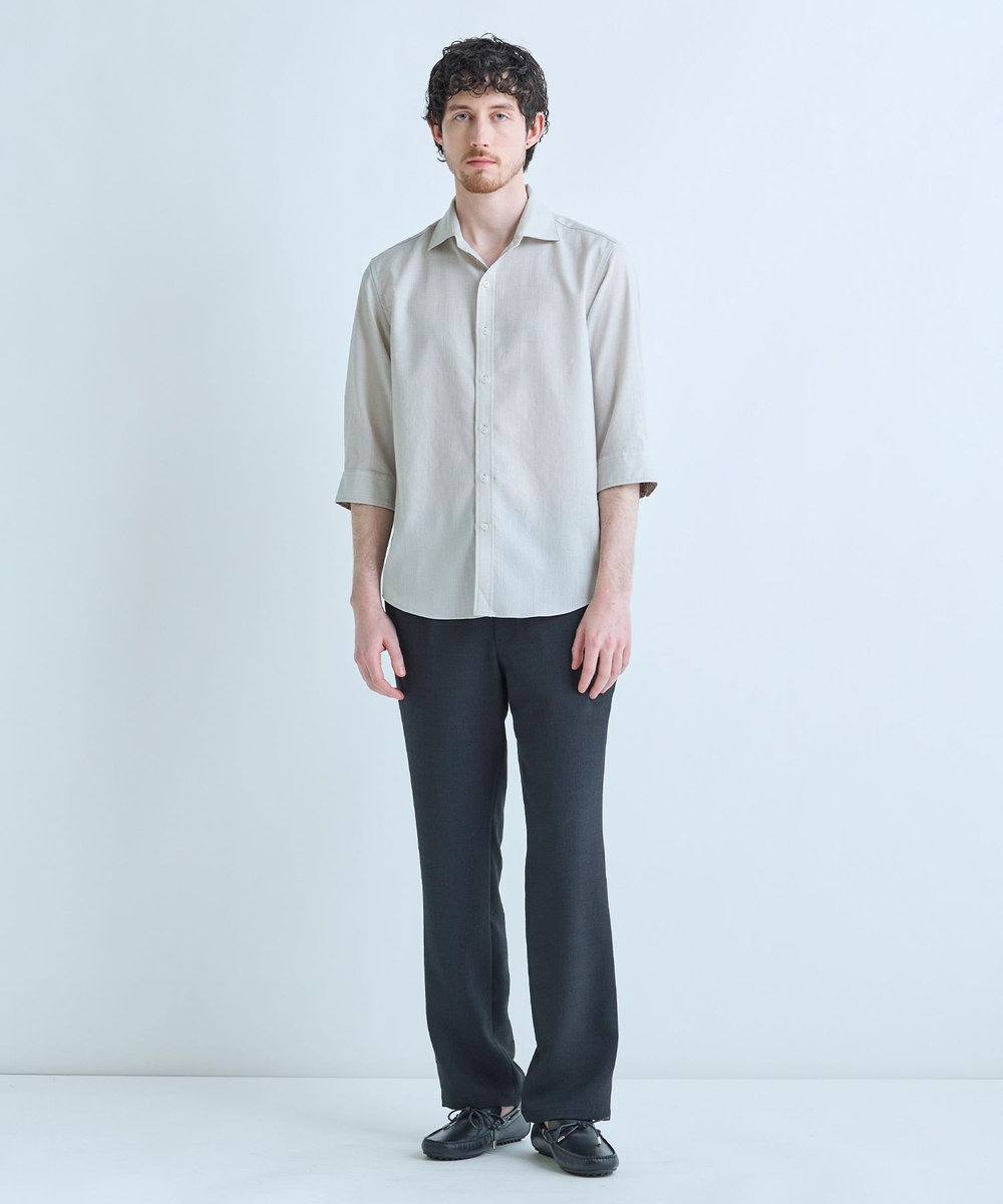 MEN'S BIGI Reflaxスラブオックスパンツ＜ストレッチ/イージーケア/吸汗性/通気性＞ ブラック