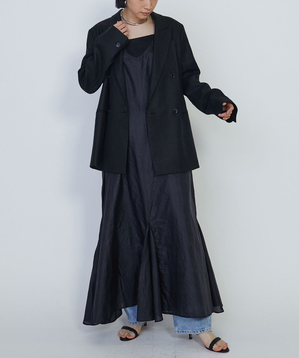 1er Arrondissement ＜COUTURE D'ADAM（クチュール ド アダム）＞シルクキャミドレス ブラック