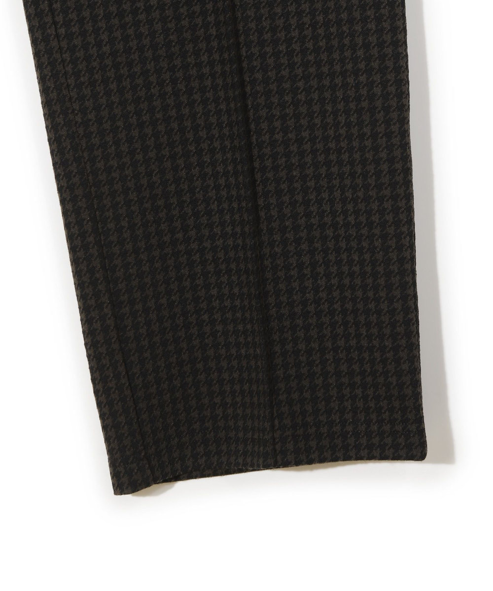 MEN'S BIGI 【50th Anniv . 中田 慎介】 SUEDE LIKE/HOUND’S TOOTH TRACK PANTS ブラウン