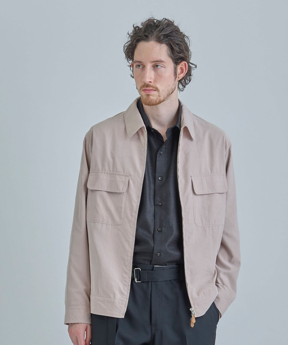MEN'S BIGI フィブリルピーチ ショートブルゾン ピンク