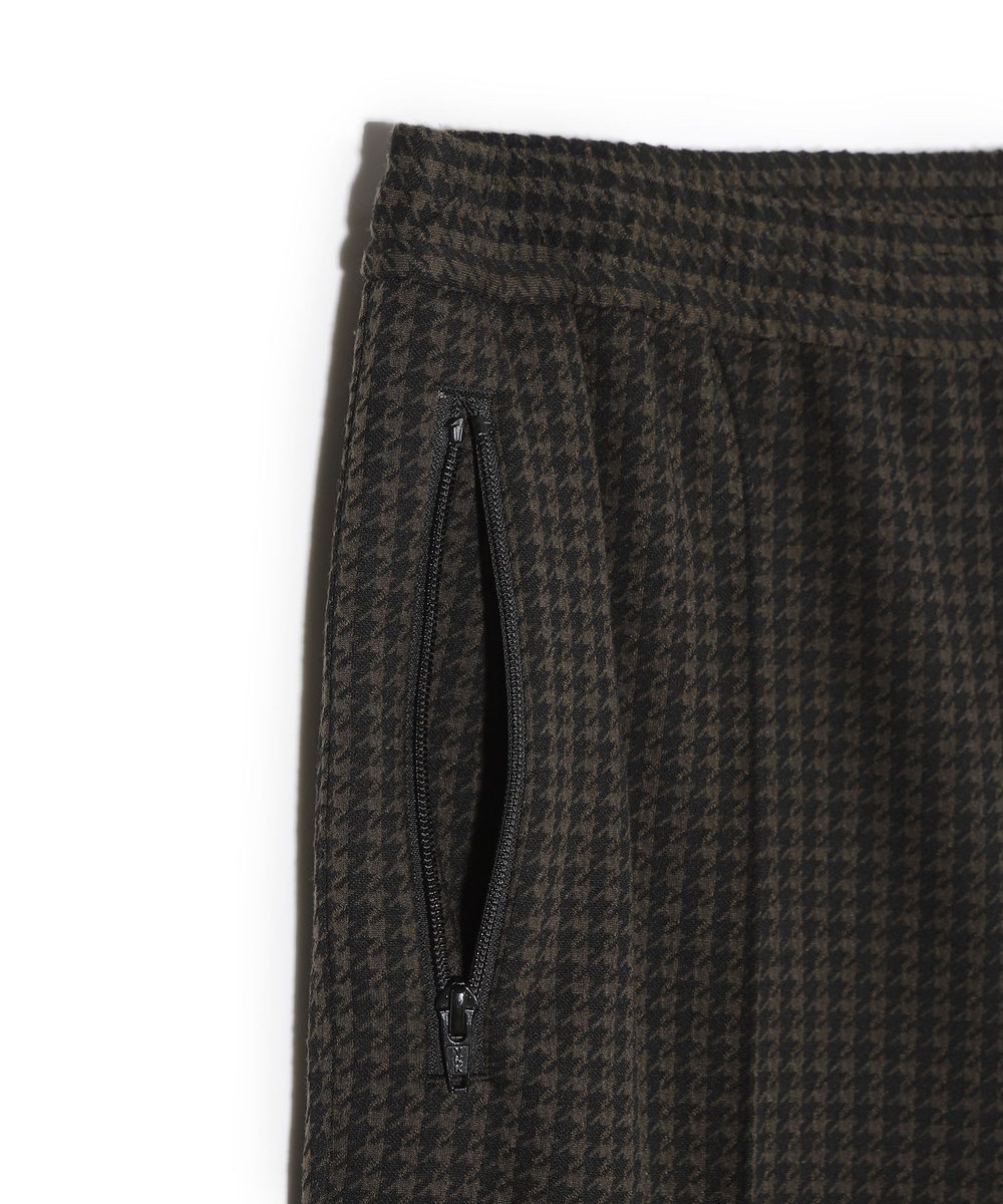 MEN'S BIGI 【50th Anniv . 中田 慎介】 SUEDE LIKE/HOUND’S TOOTH TRACK PANTS ブラウン