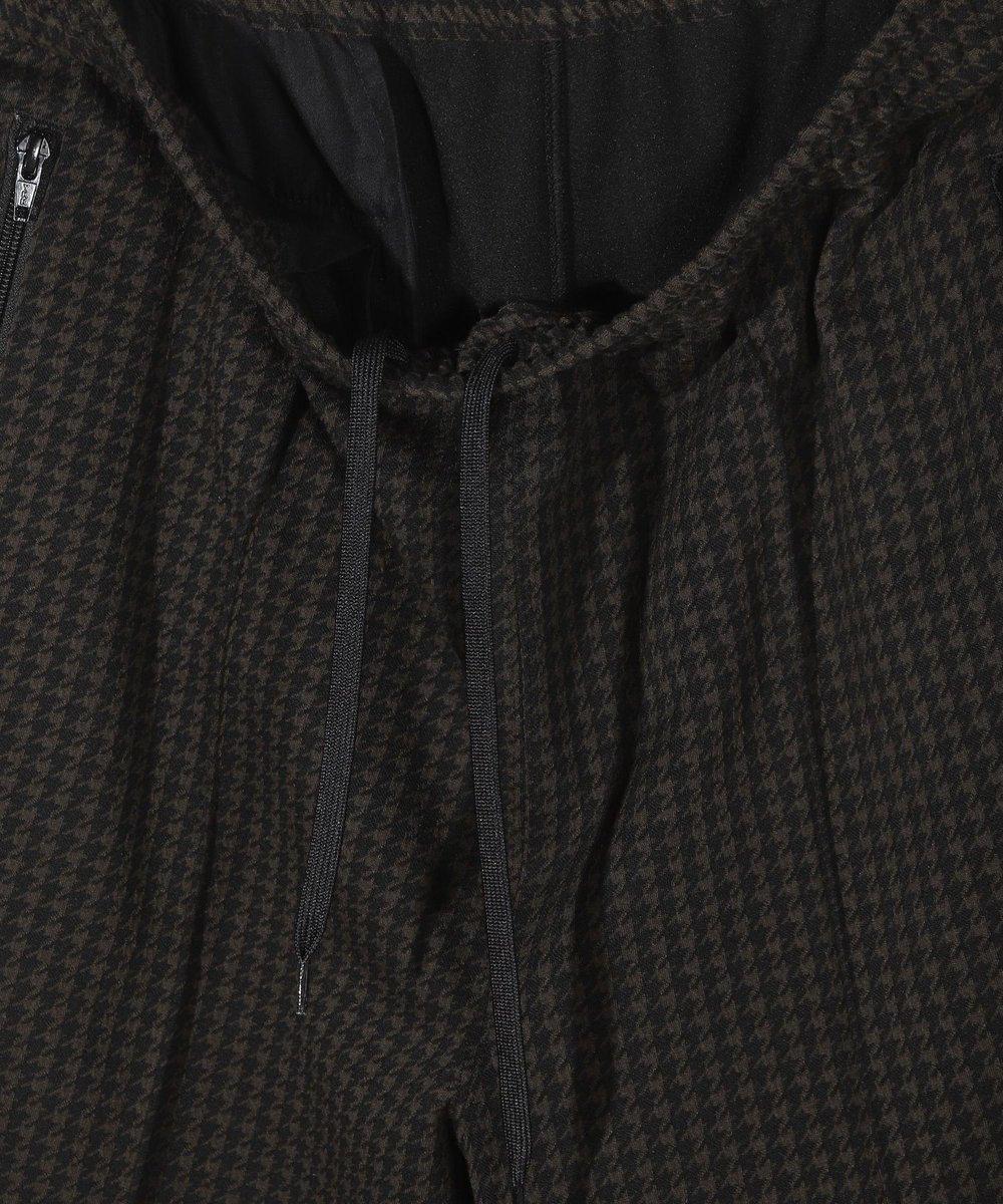MEN'S BIGI 【50th Anniv . 中田 慎介】 SUEDE LIKE/HOUND’S TOOTH TRACK PANTS ブラウン