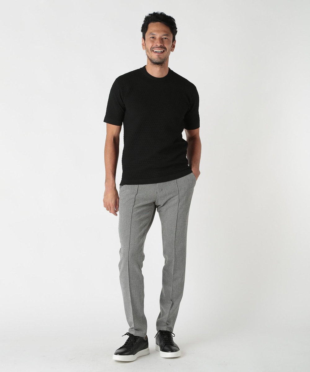 MEN'S BIGI 360度ストレッチTRパンツ〈接触冷感〉 ブラック系その他