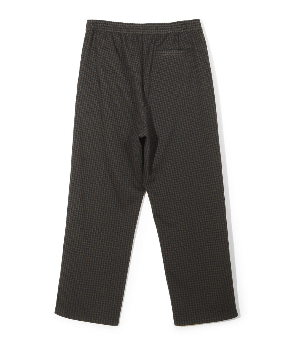MEN'S BIGI 【50th Anniv . 中田 慎介】 SUEDE LIKE/HOUND’S TOOTH TRACK PANTS ブラウン